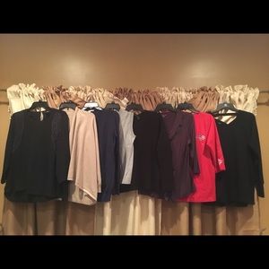 Women’s size large cardigans and tops lot